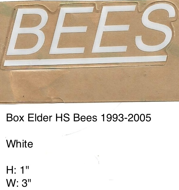 Box Elder Bees HS 1993-2005 (UT) BEES in White